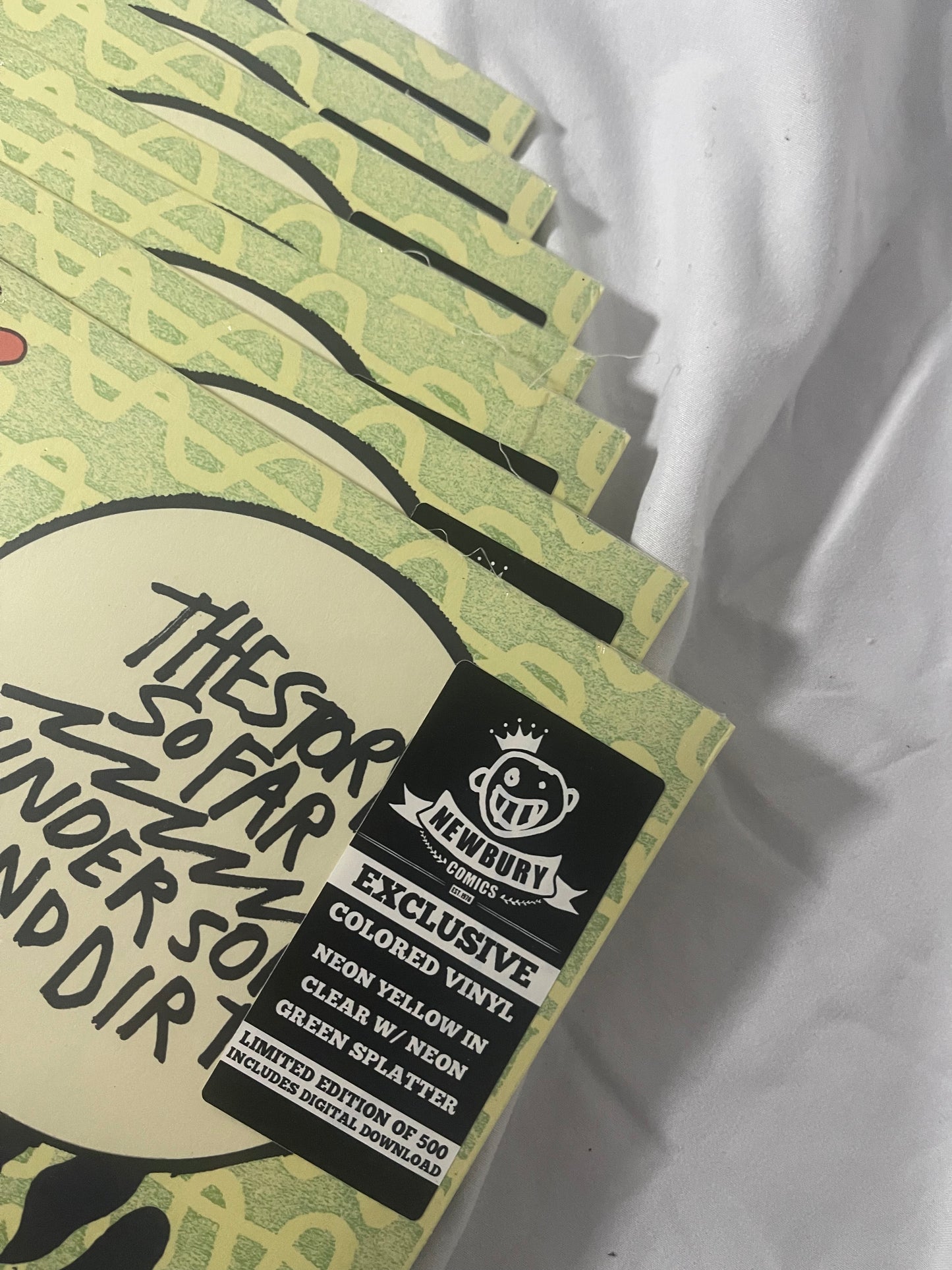 The Story So Far - Under Soil And Dirt (Newbury Comics exclusive Neon yellow in clear with neon green splatter vinyl)
