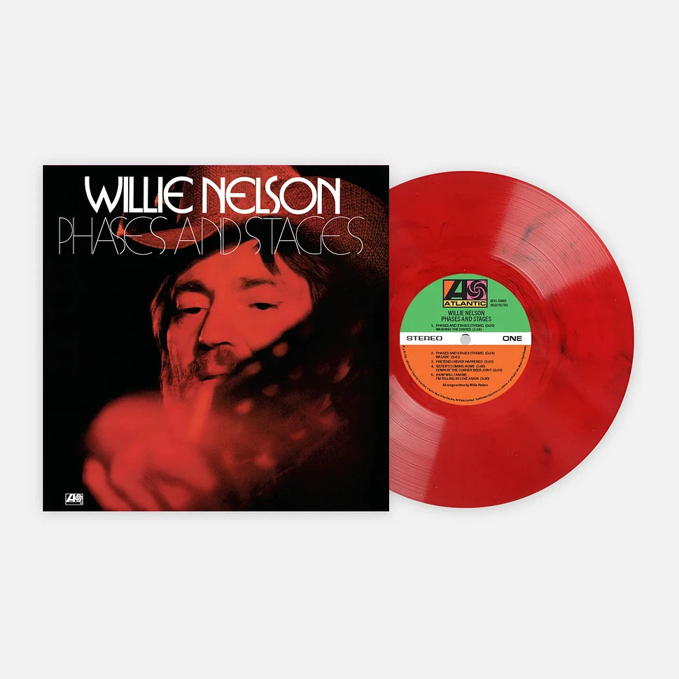 Willie Nelson - Phases And Stages (Vinyl Me Please exclusive Bloody Mary red with black Marble vinyl)