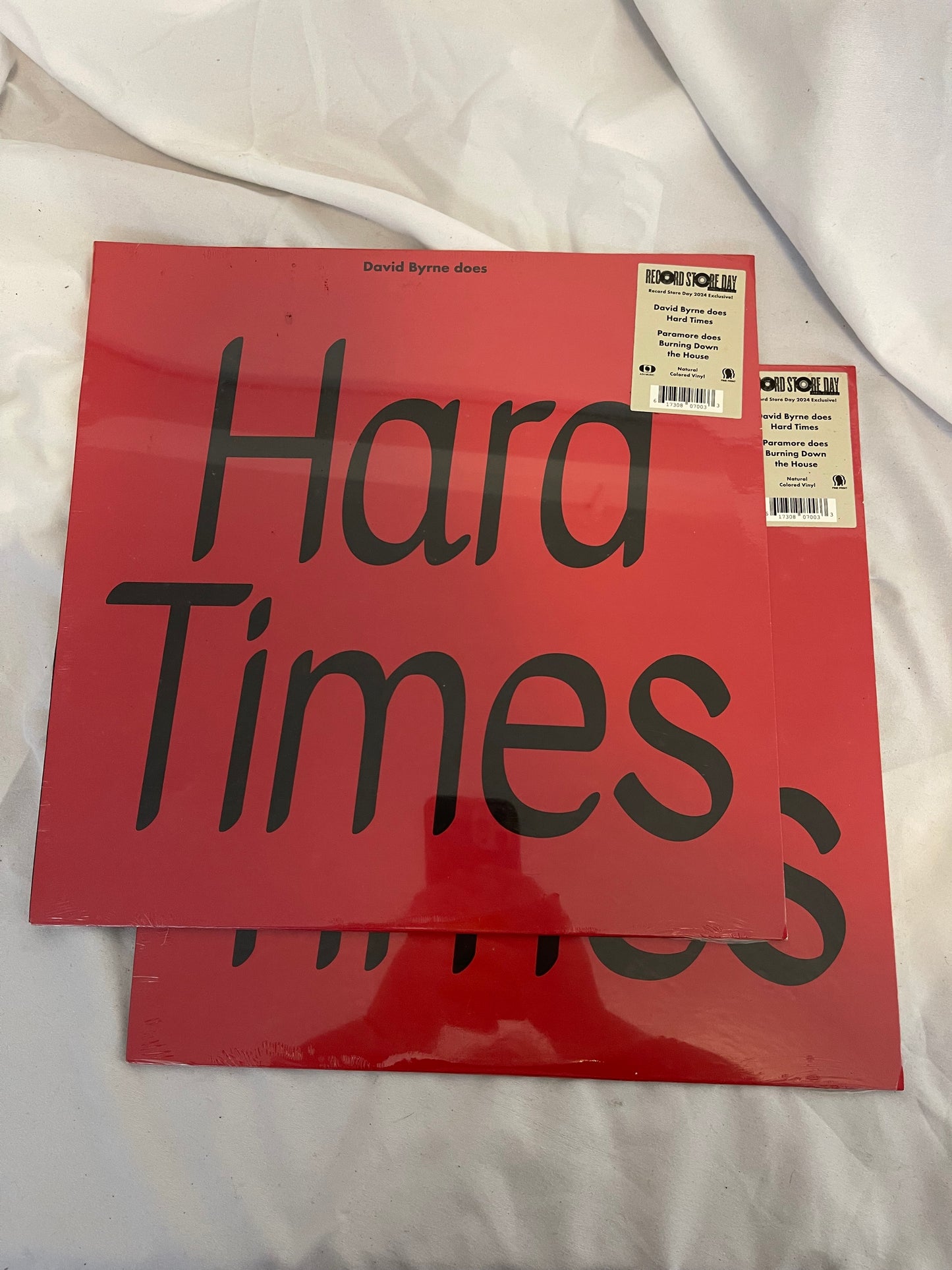 David Byrne / Paramore - Hard Times / Burning Down The House (Record Store Day exclusive natural white vinyl)