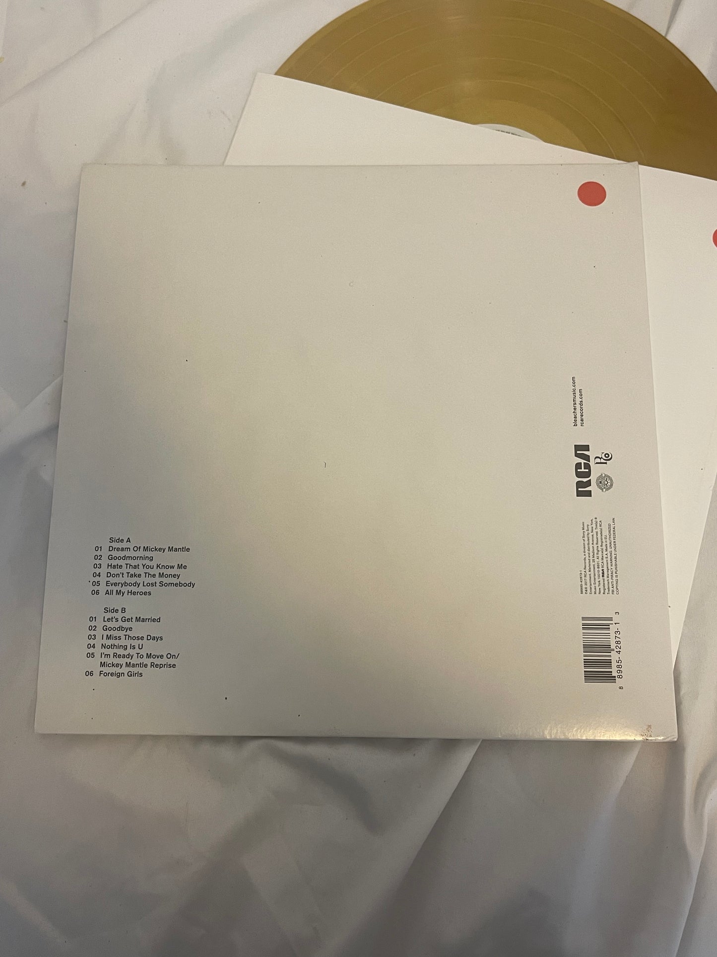 Bleachers - Gone Now (webstore exclusive gold Paillete vinyl)