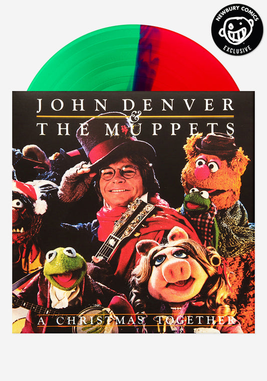 John Denver & The Muppets - A Christmas Together (Newbury Comics exclusive red/green split vinyl)