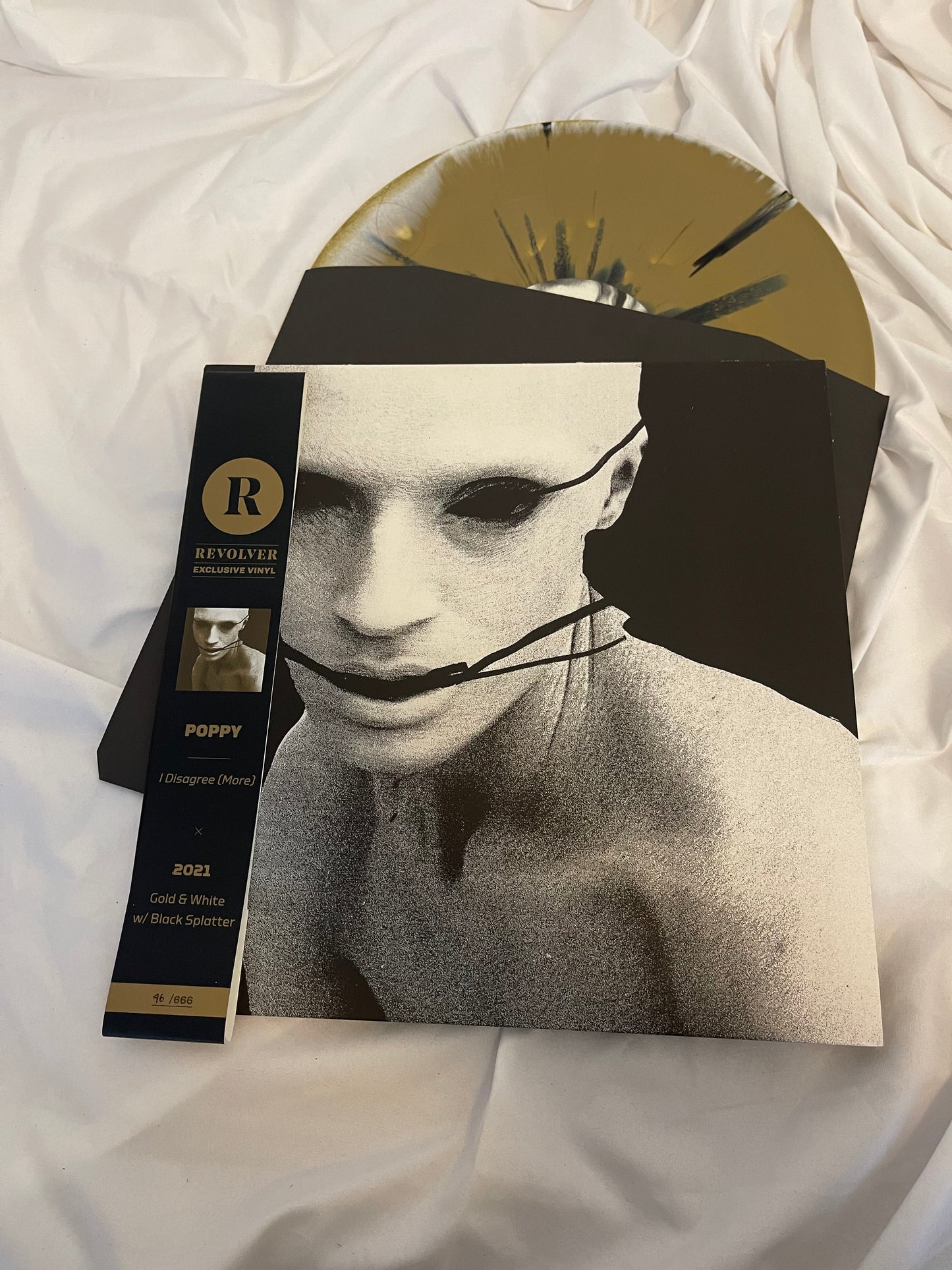 Poppy - I Disagree (More) (46) (gold and white with black splatter revolver exclusive vinyl)