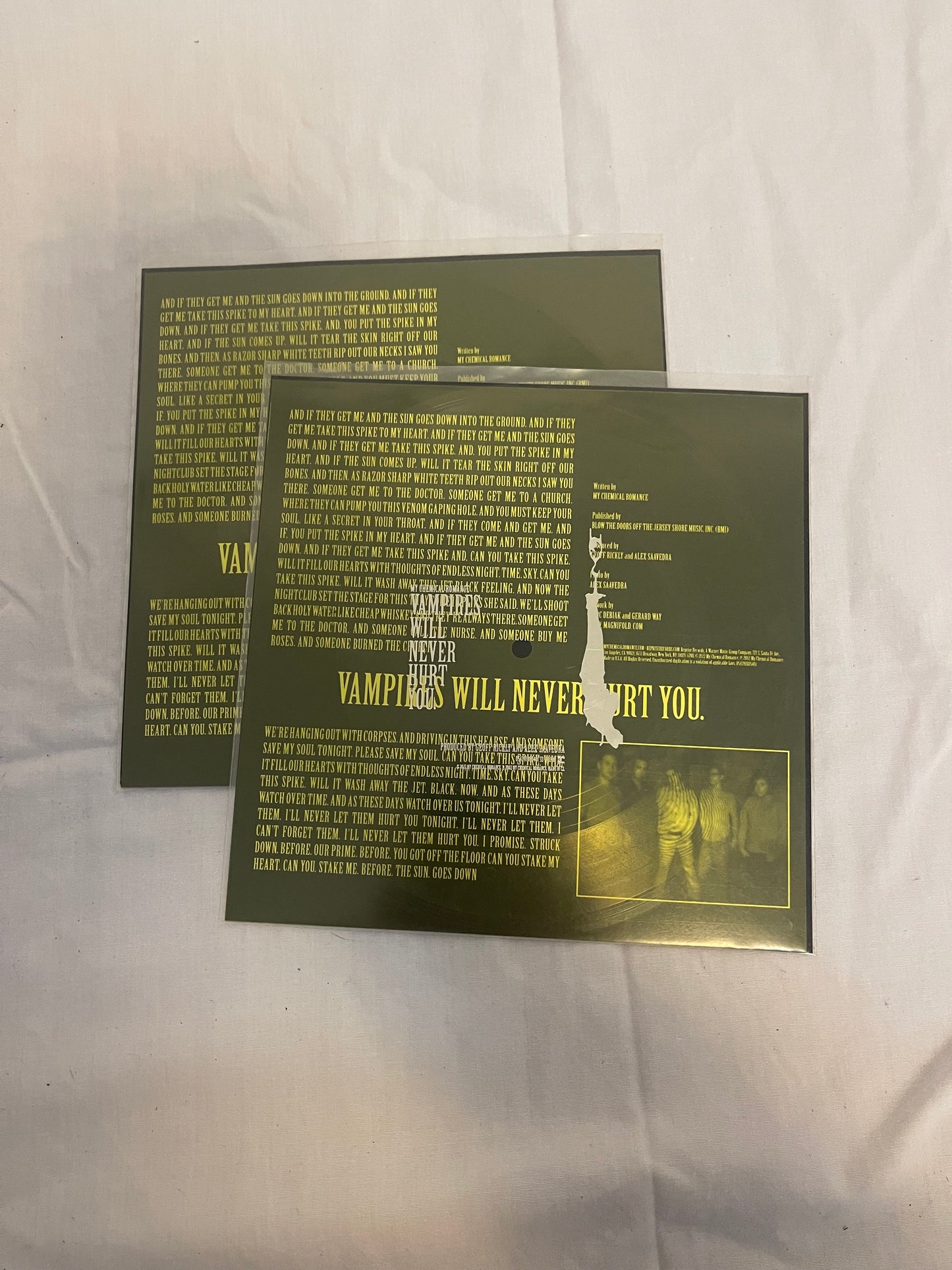 My Chemical Romance - Vampires Will Never Hurt You (Spotify Top Fans exclusive yellow flexi disc vinyl)