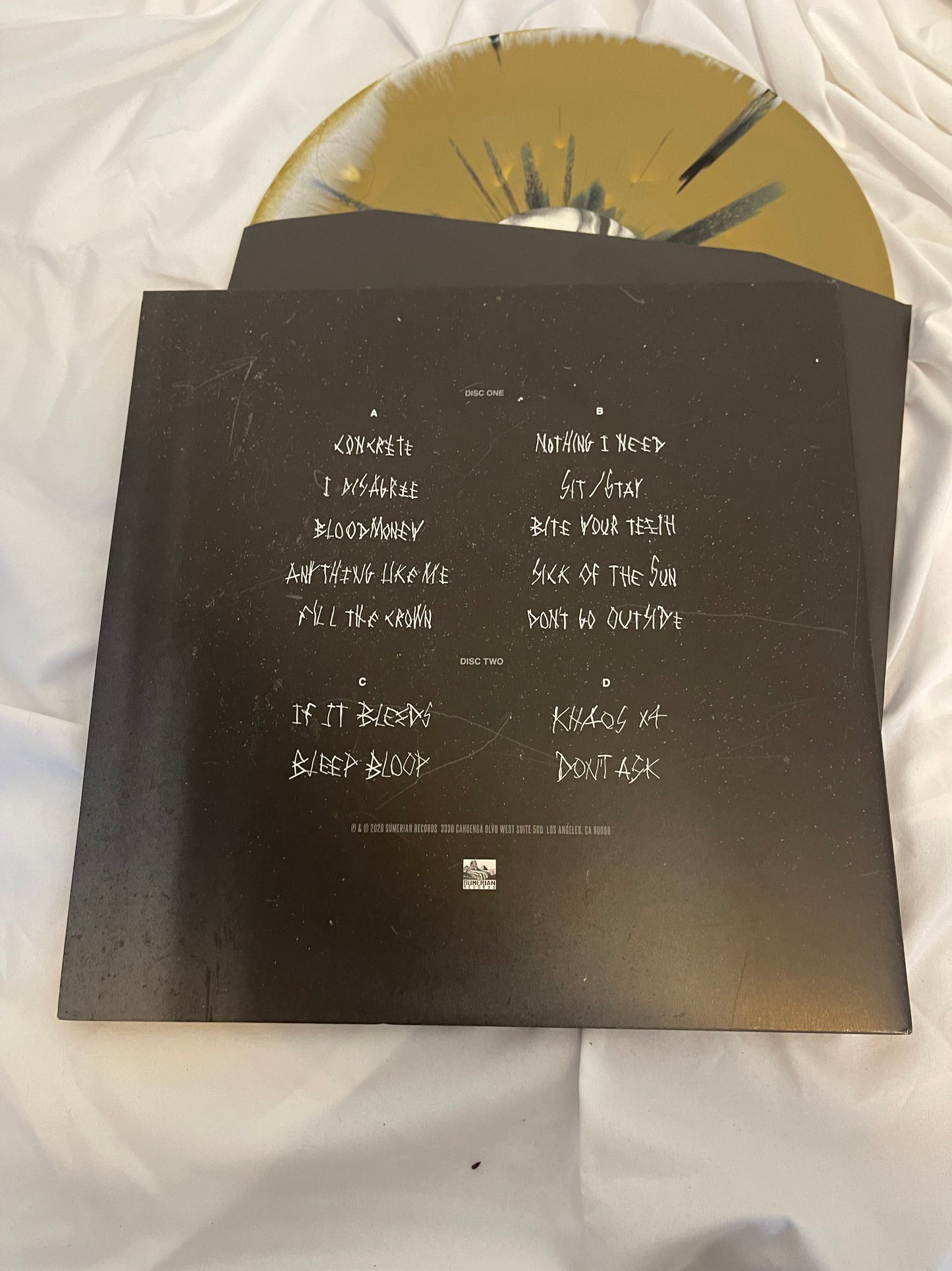 Poppy - I Disagree (More) (46) (gold and white with black splatter revolver exclusive vinyl)