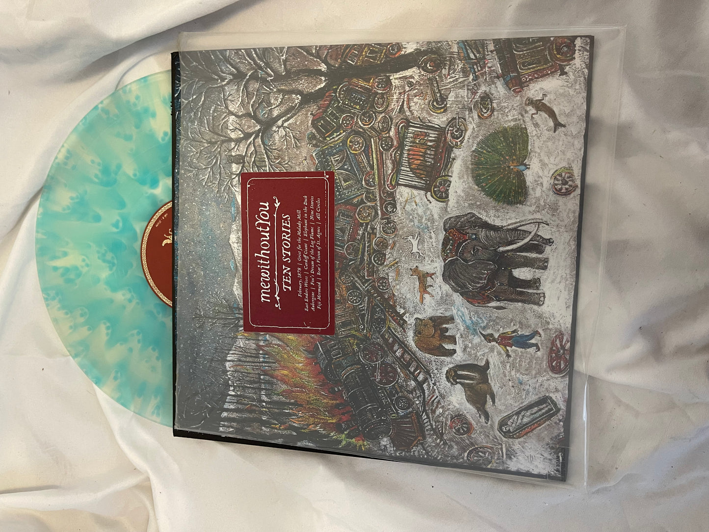 mewithoutYou - Ten Stories (exclusive icy track clear and blue cloudy vinyl)