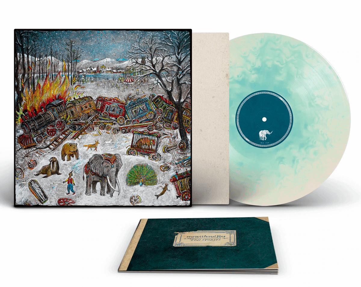 mewithoutYou - Ten Stories (exclusive icy track clear and blue cloudy vinyl)