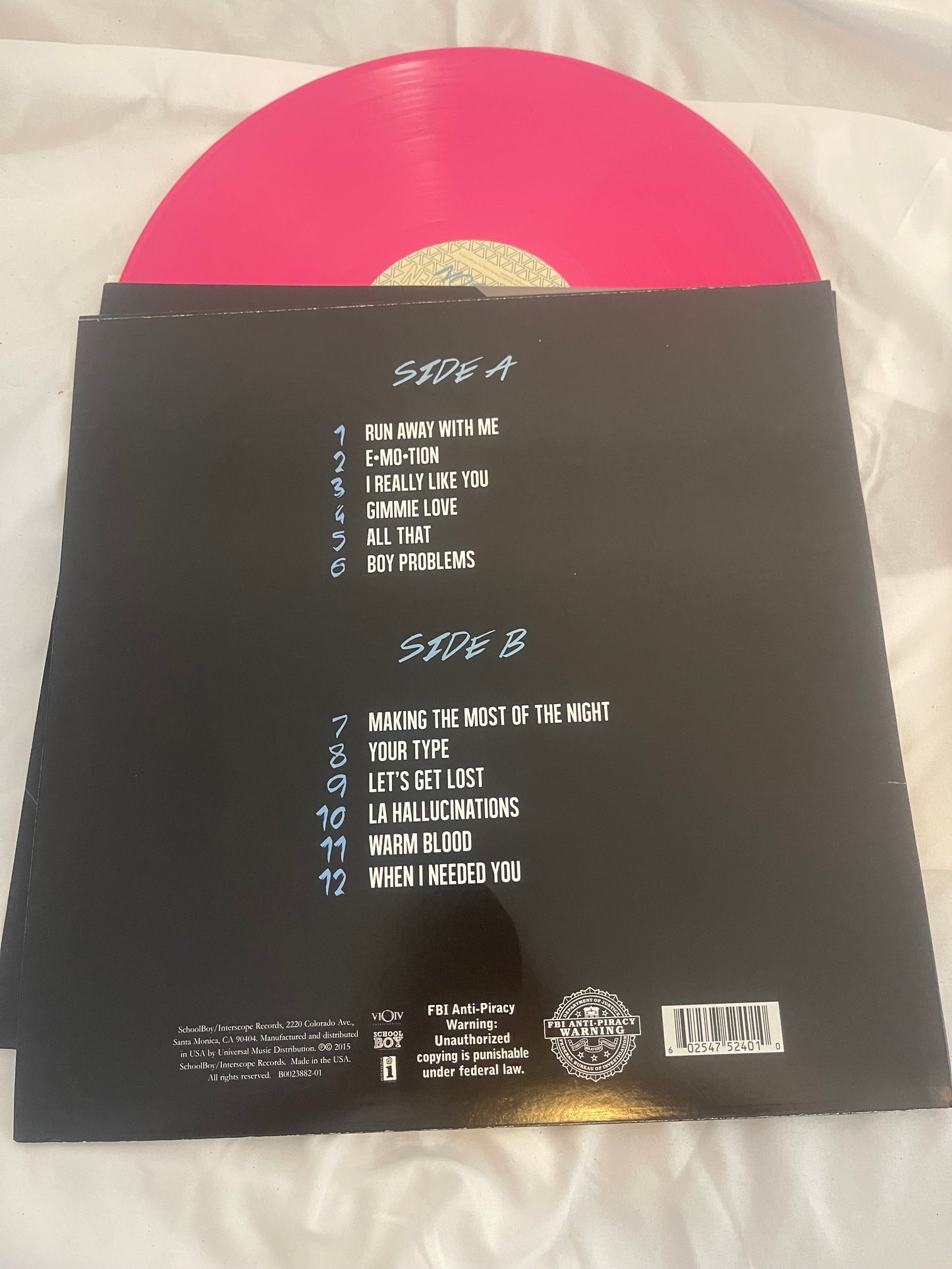Carly Rae Jepsen - E•Mo•Tion (Emotion) (limited edition pink vinyl)