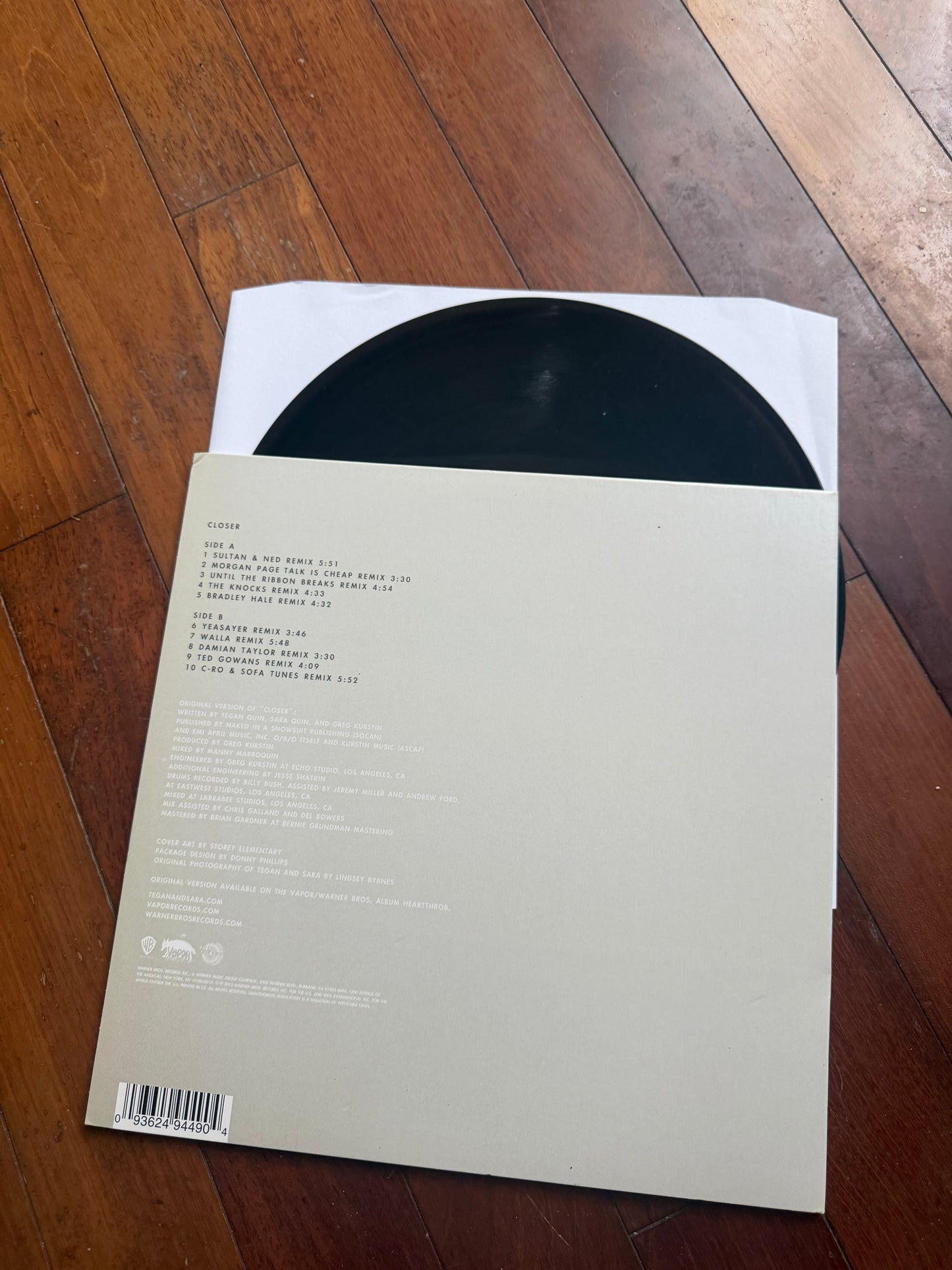 Tegan And Sara - Closer (Remixed) (Record Store Day exclusive vinyl)