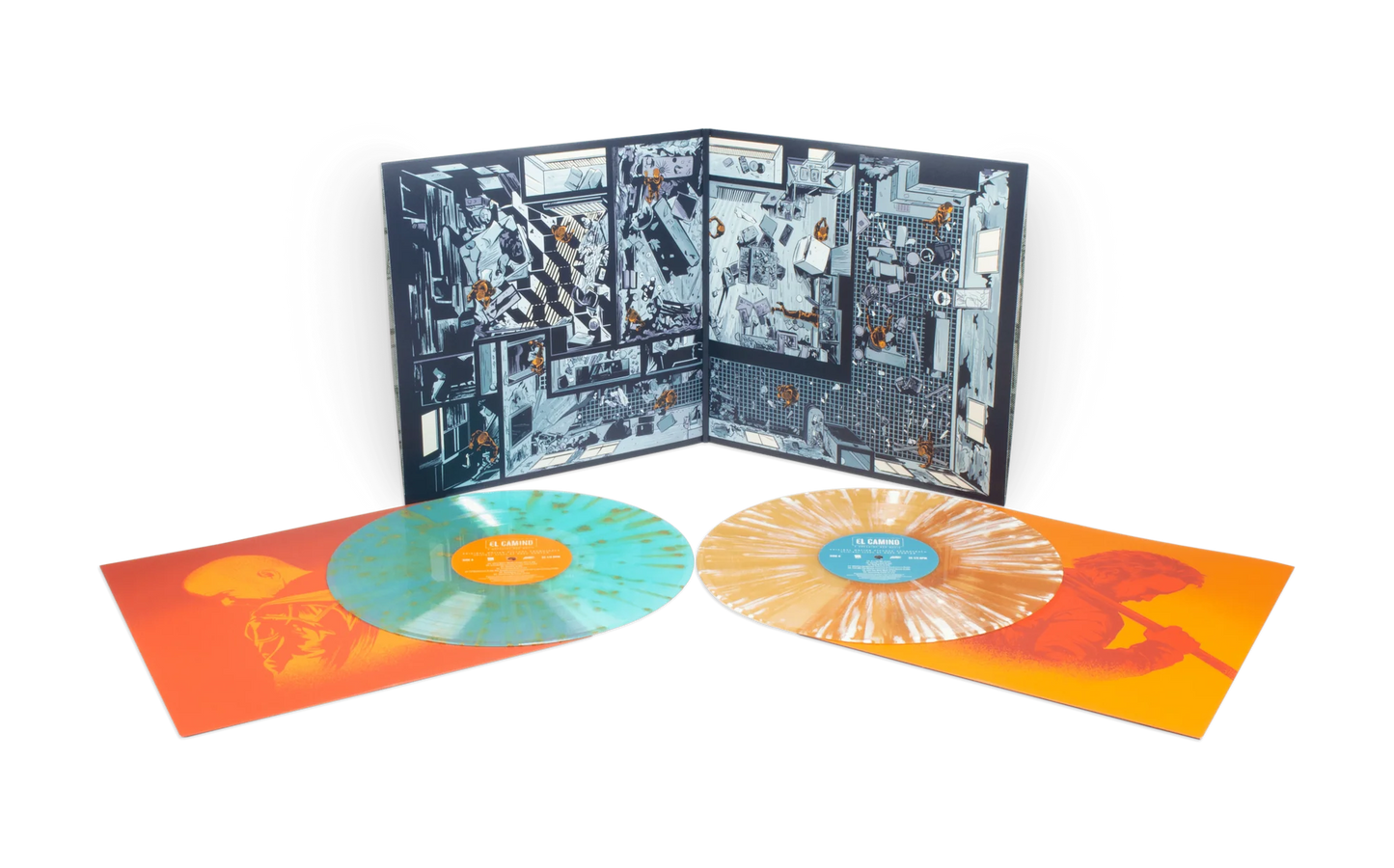 El Camino: A Breaking Bad Movie - Original Motion Picture Soundtrack (Mondo exclusive blue with white splatter and orange with white splatter vinyl)