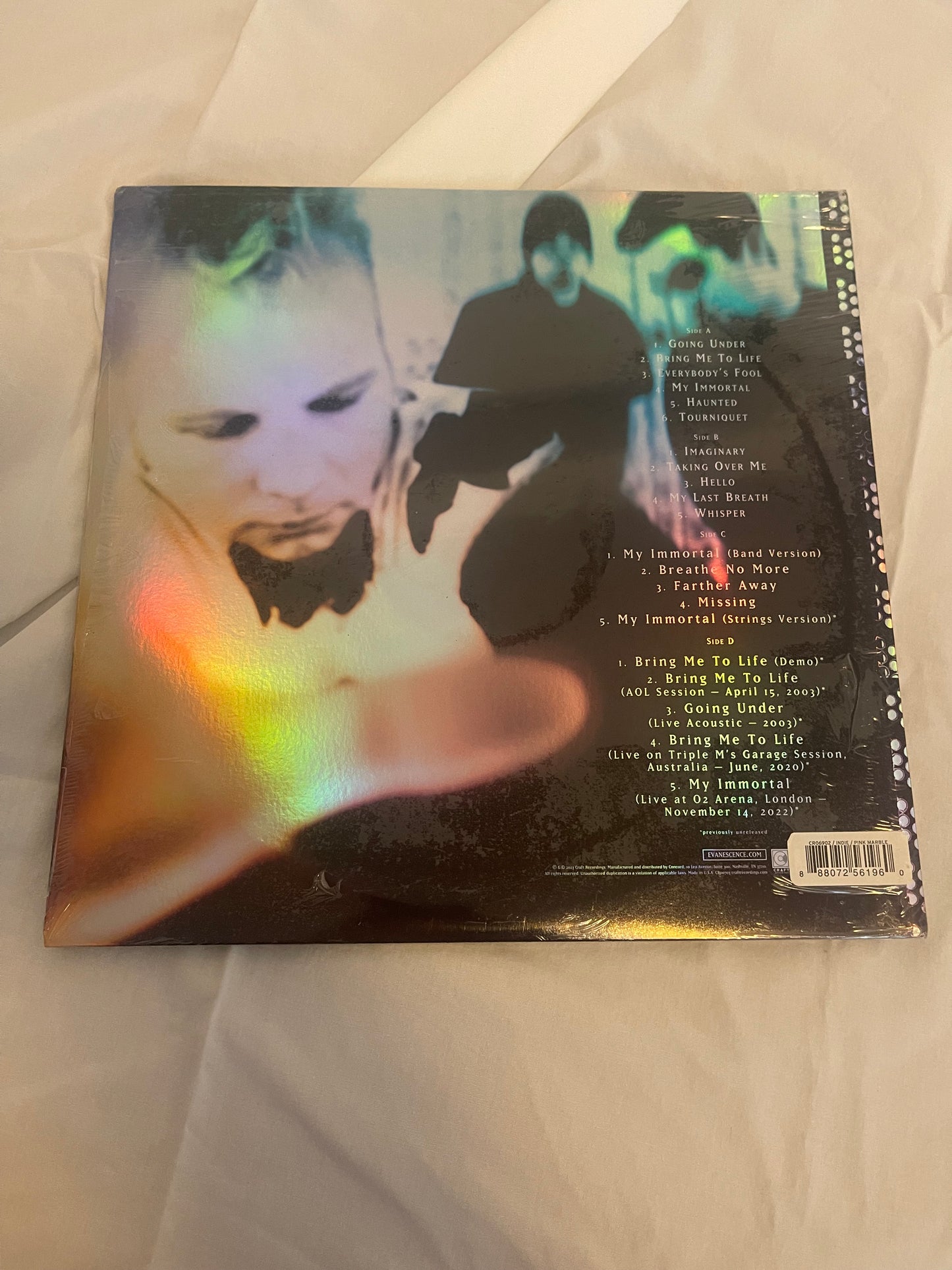 Evanescence - Fallen (20th anniversary indie exclusive pink and black marble vinyl)