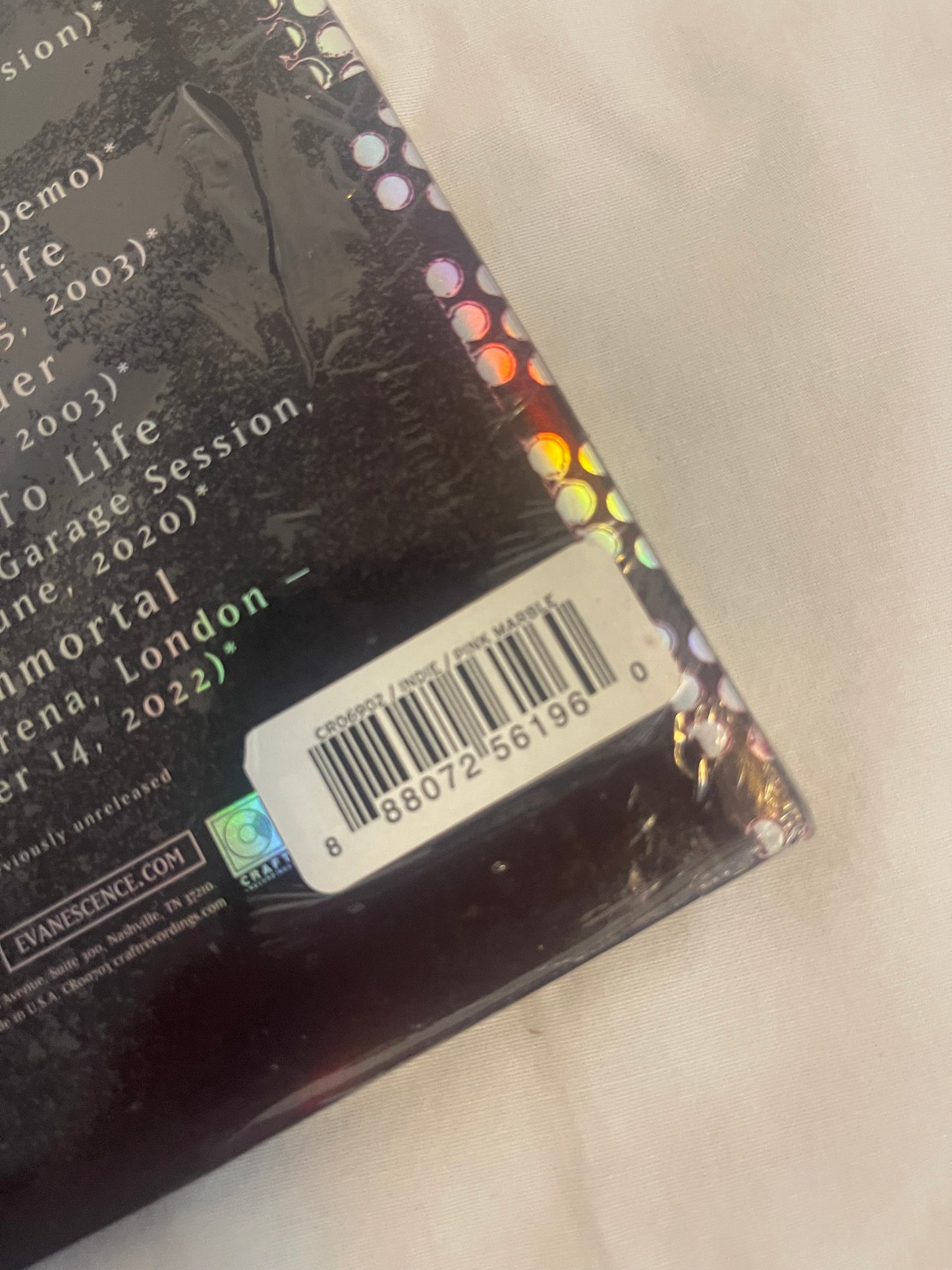 Evanescence - Fallen (20th anniversary indie exclusive pink and black marble vinyl)