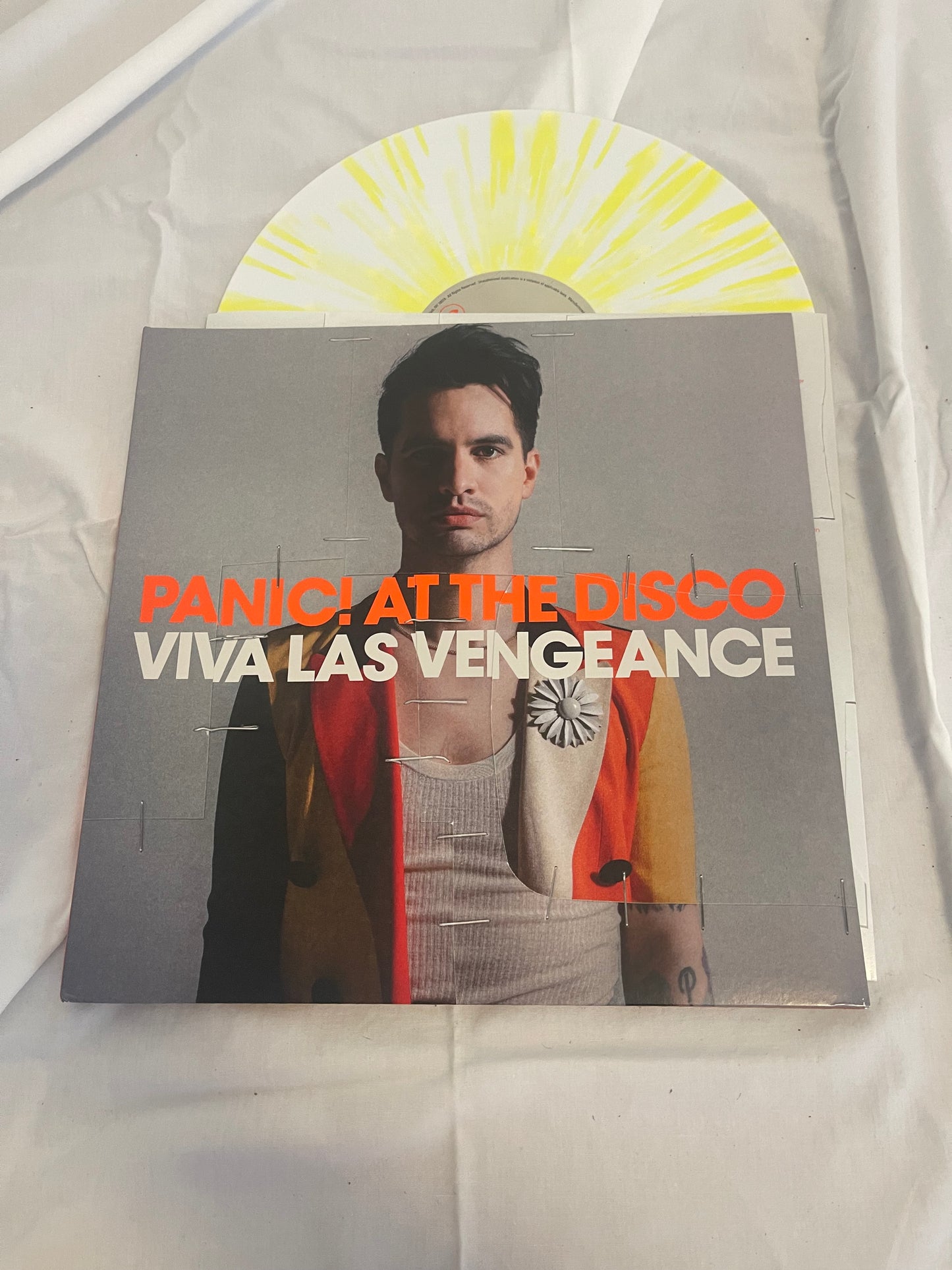 Panic! At The Disco - Viva Las Vengeance (webstore exclusive white with canary splatter vinyl)