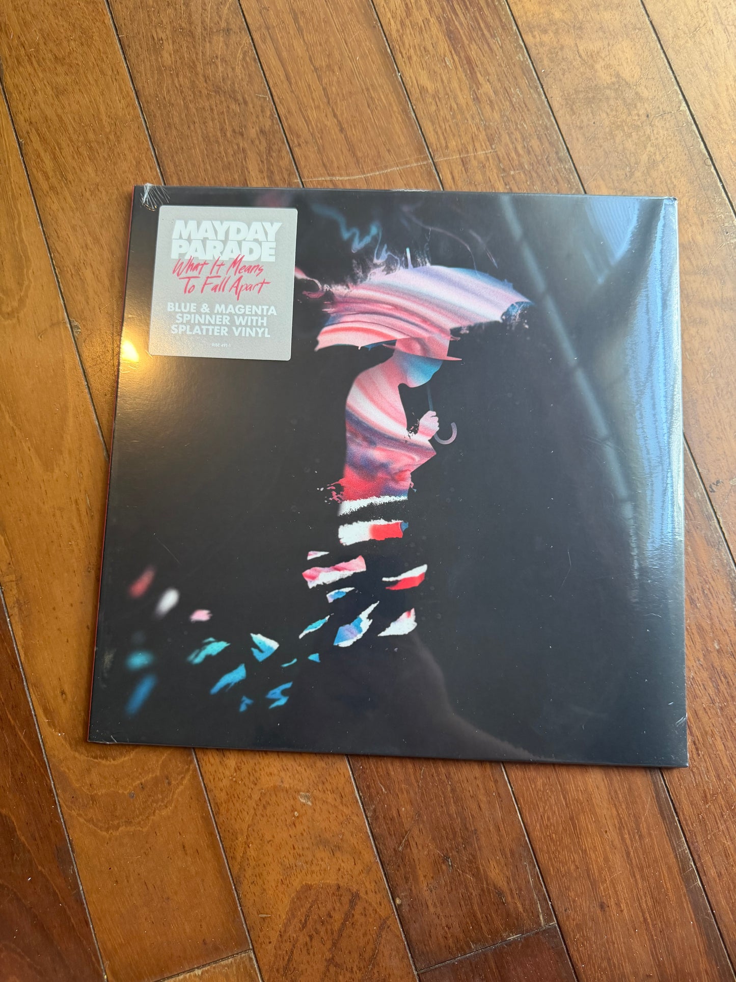 Mayday Parade - What It Means To Fall Apart (exclusive blue and magenta spinner with splatter vinyl)