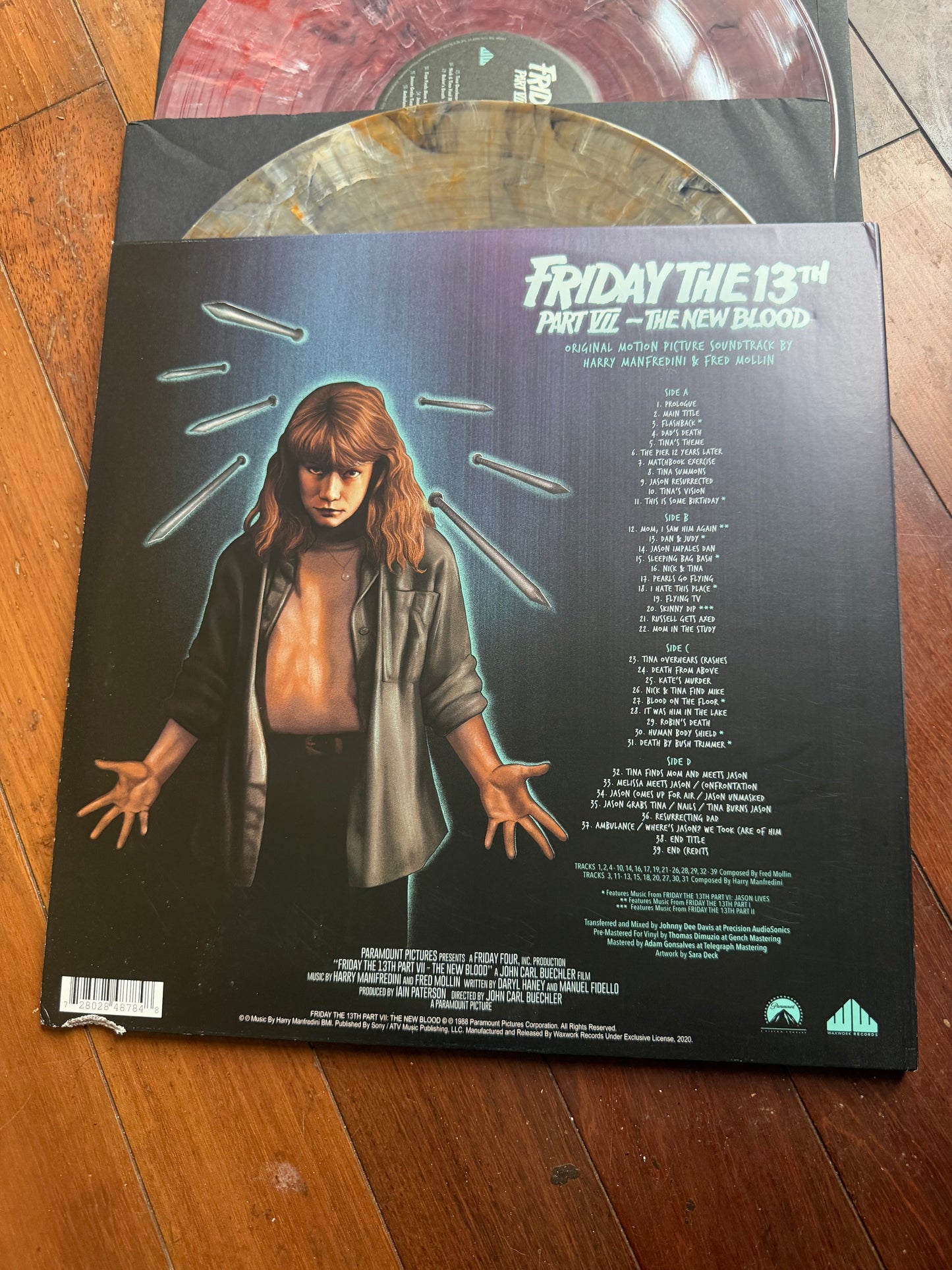 Friday The 13th Part VII : The New Blood - Soundtrack (Waxworks exclusive brown and purple marble Zombie Jason vinyl)