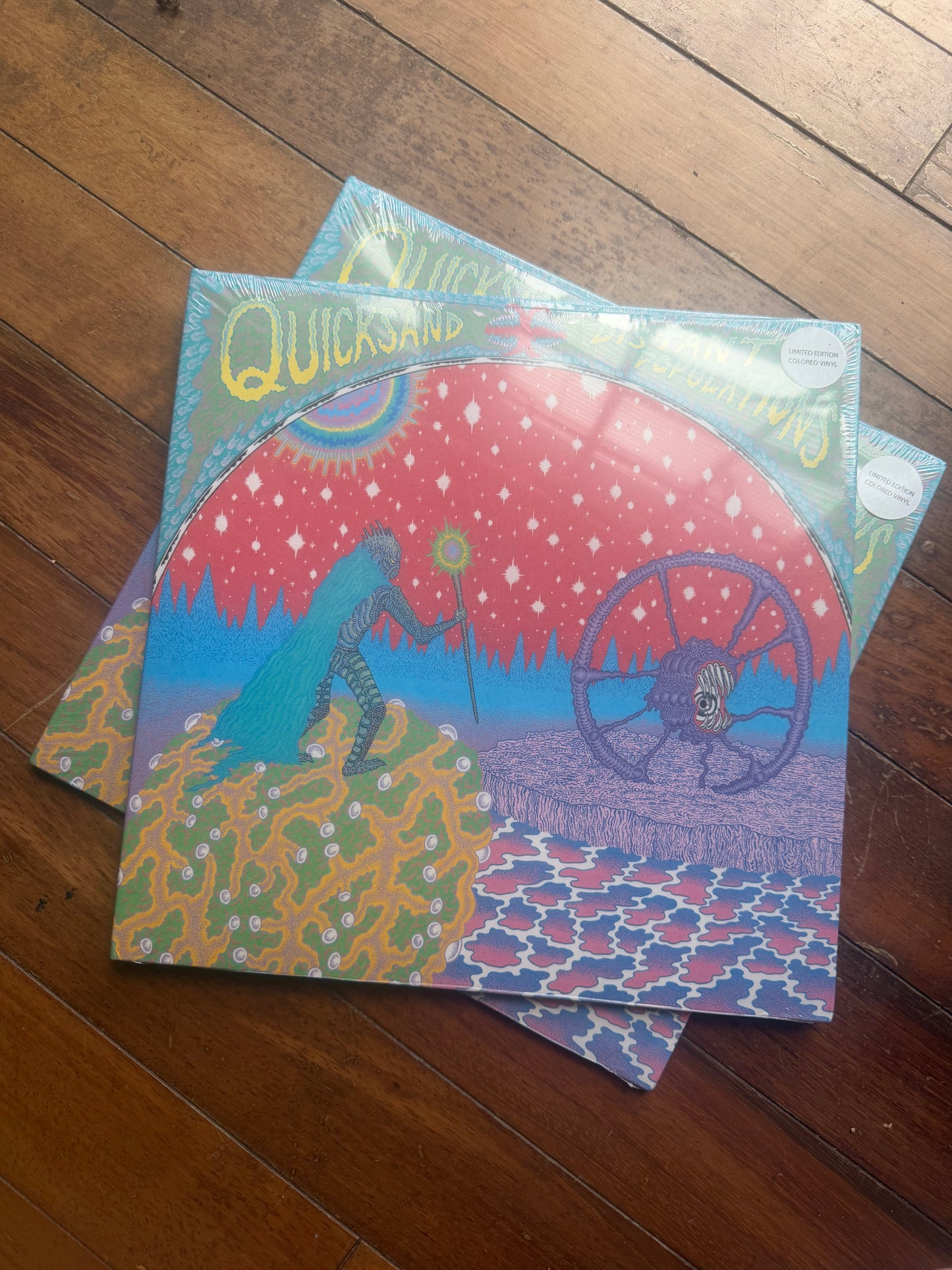 Quicksand - Distant Populations (Banquet exclusive smoke with yellow/blue/purplep vinyl)