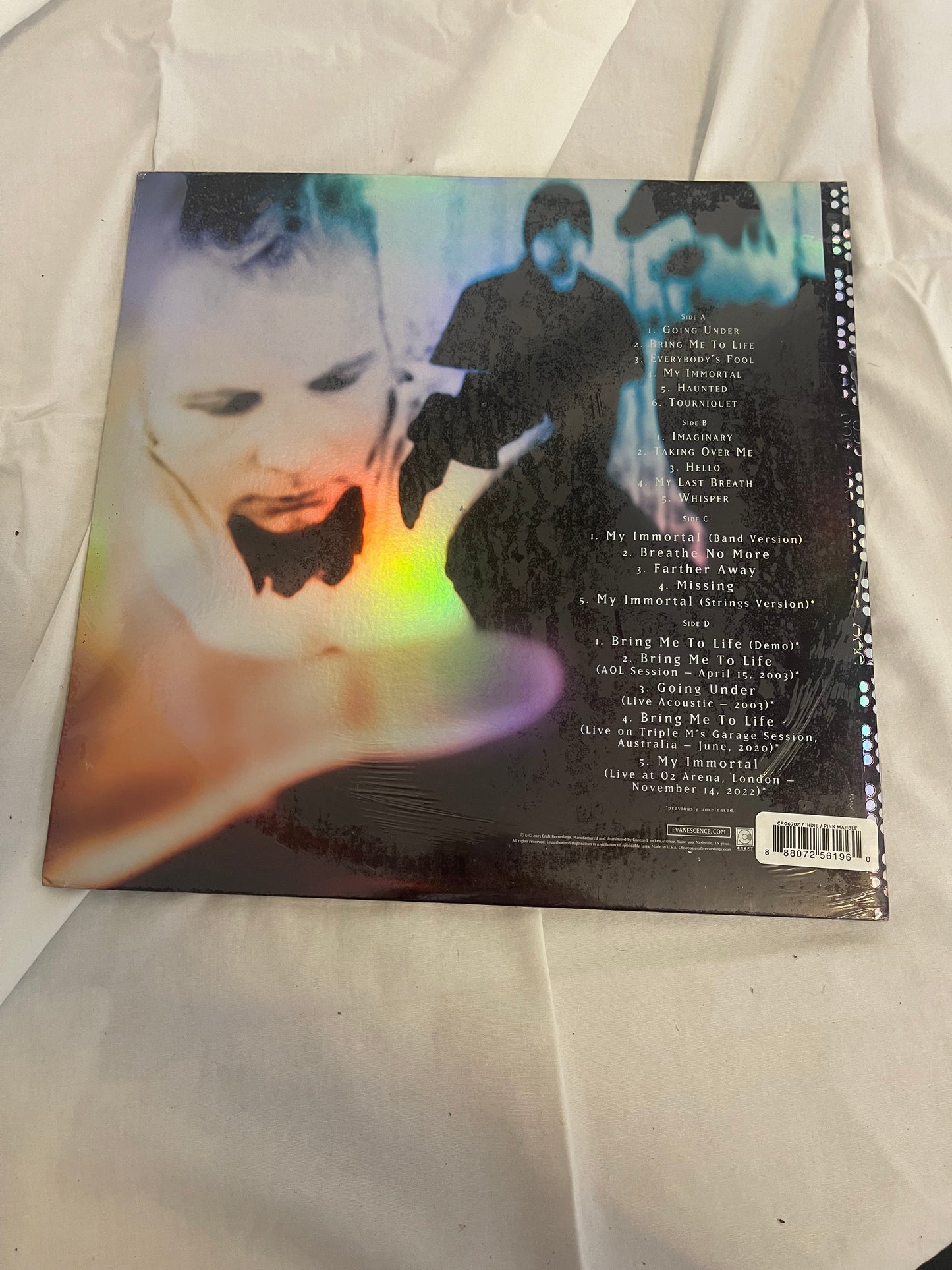 Evanescence - Fallen (20th anniversary indie exclusive pink and black marble vinyl)