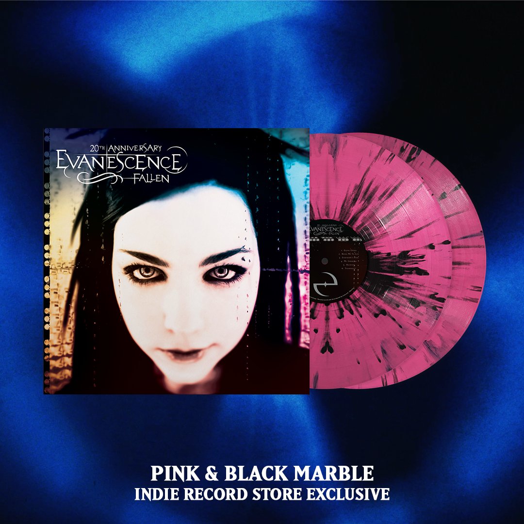 Evanescence - Fallen (20th anniversary indie exclusive pink and black marble vinyl)