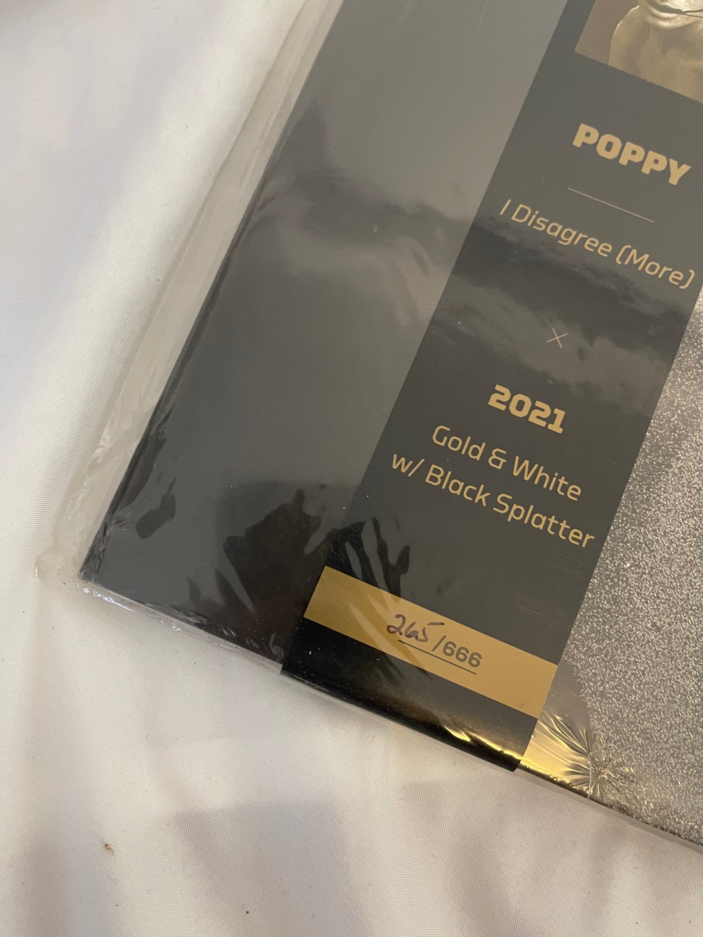 Poppy - I Disagree (More) (265) (gold and white with black splatter revolver exclusive vinyl)