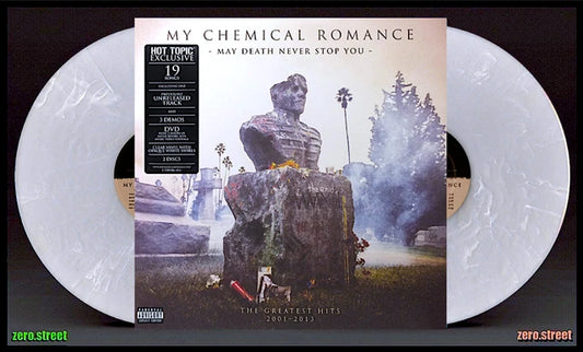 My Chemical Romance - May Death Never Stop You (Hot Topic exclusive white swirl vinyl)
