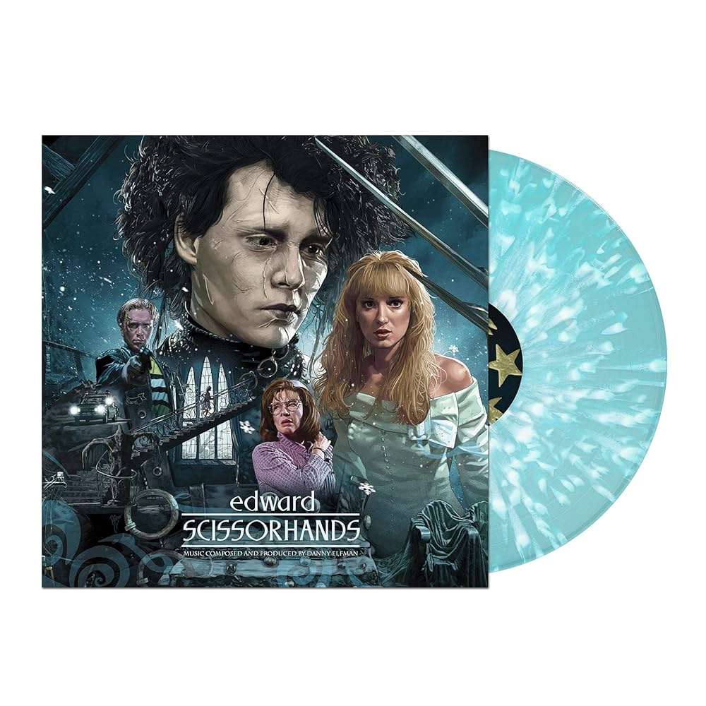Danny Elfman - Edward Scissorhands (Soundtrack (Waxworks exclusive 40th anniversary Ice Sculpture And Snow blue with white splatter vinyl)