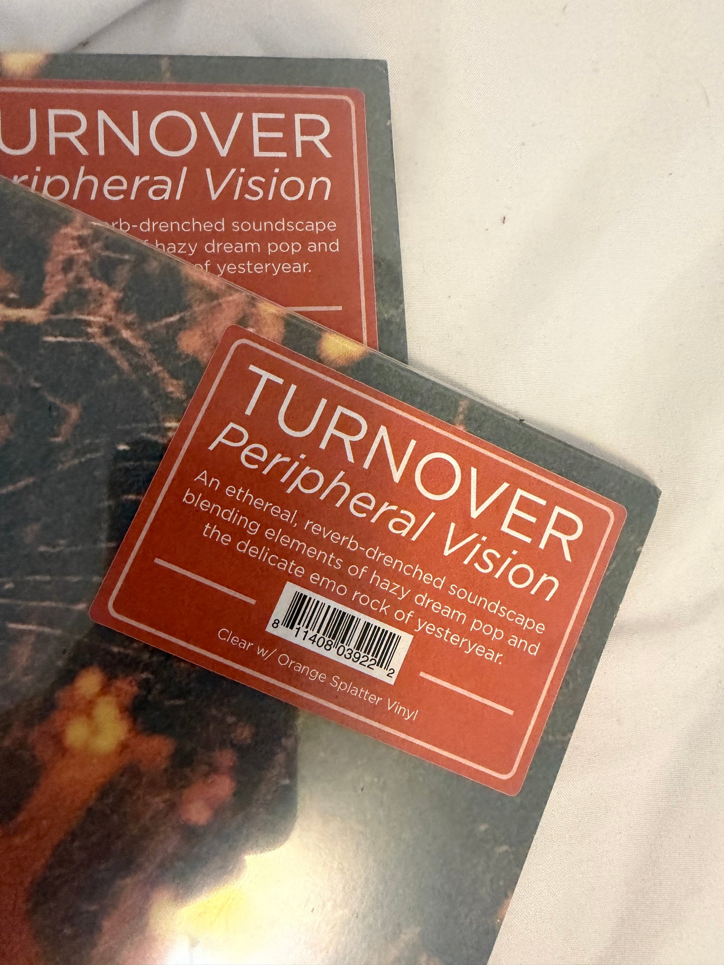 Turnover - Peripheral Vision (Brooklyn Vegan exclusive coke bottle clear with orange splatter vinyl)