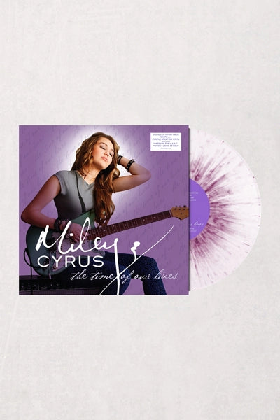 Miley Cyrus - The Time Of Our Lives (Urban Outfitters exclusive white with purple splatter vinyl)