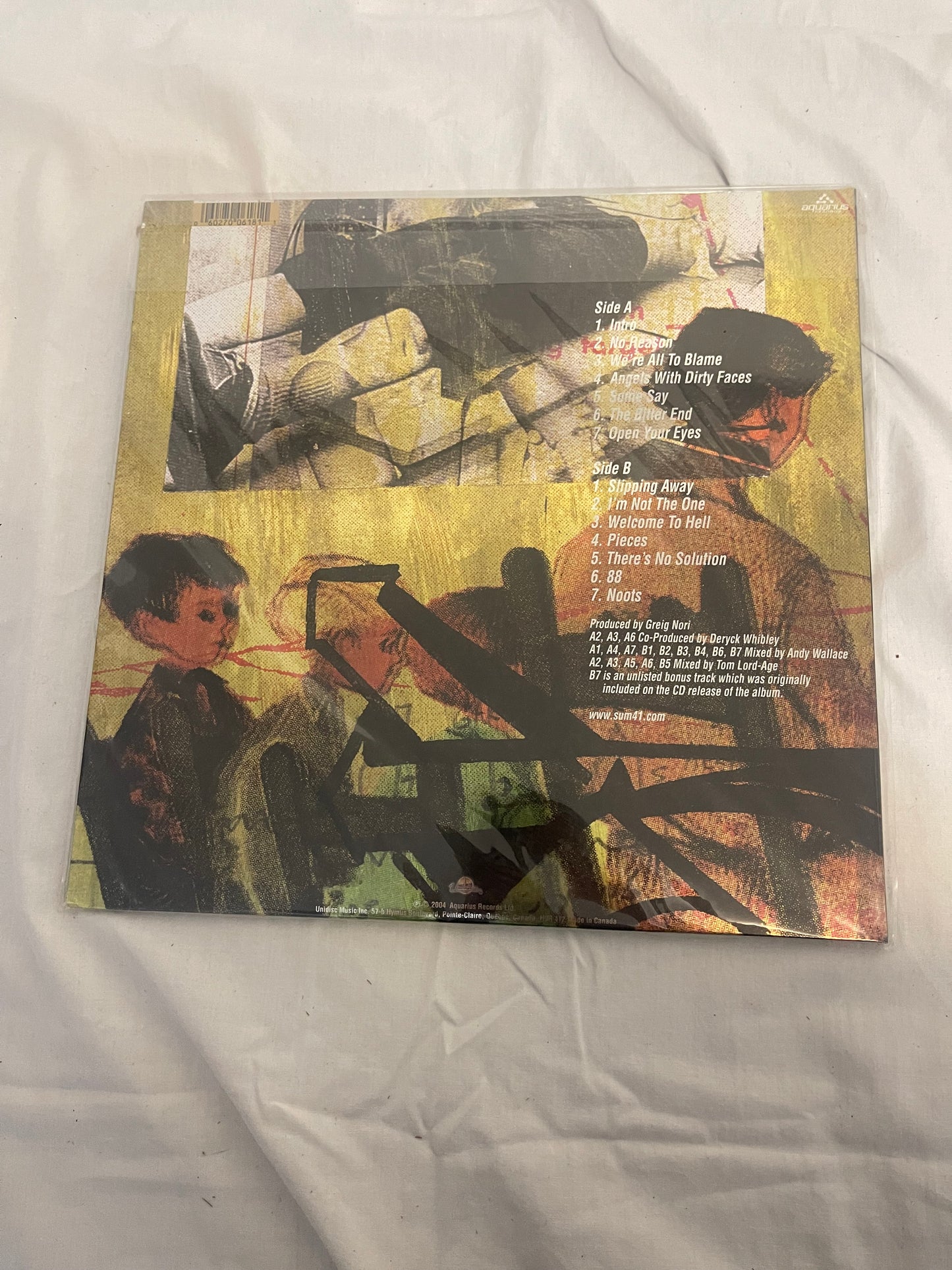 Sum 41 - Chuck (Record Store Day Canada Yellow Translucent With Red and Grey Swirls vinyl)