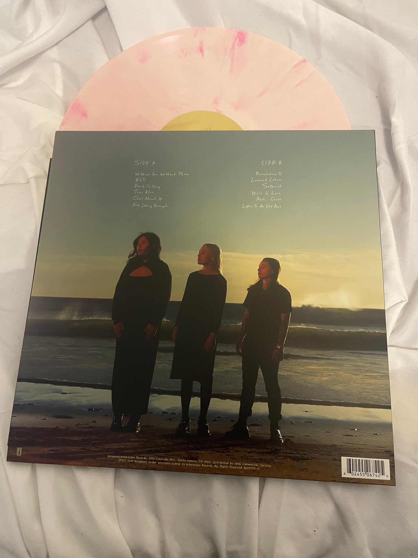 Boygenius - The Record (Urban Outfitters exclusive beige and pink swirl vinyl)