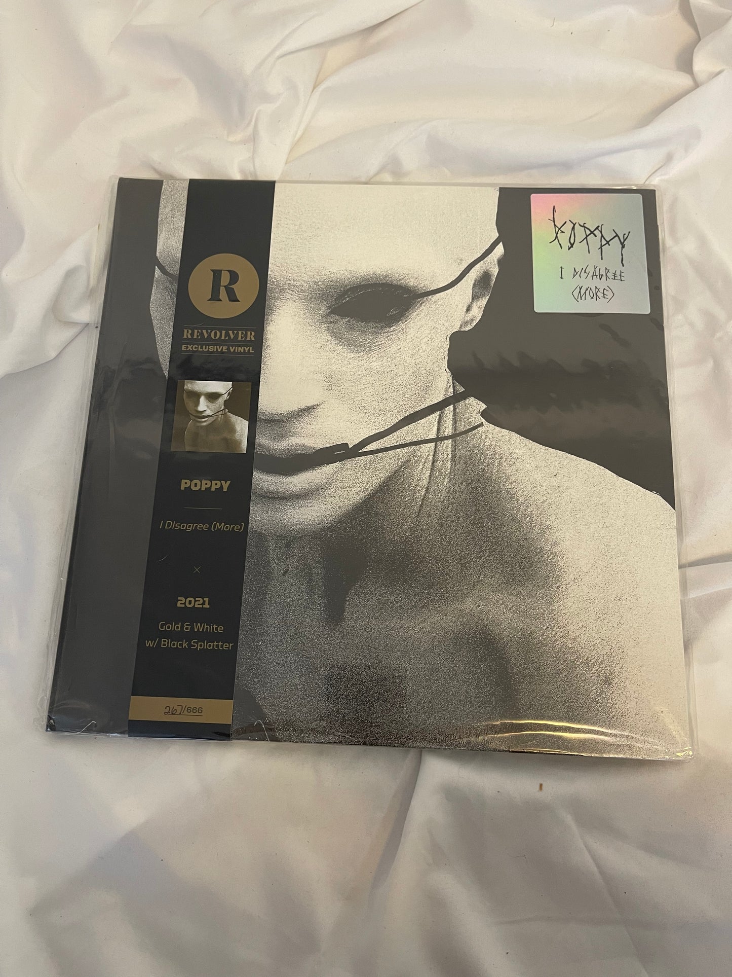 Poppy - I Disagree (More) (267) (gold and white with black splatter revolver exclusive vinyl)