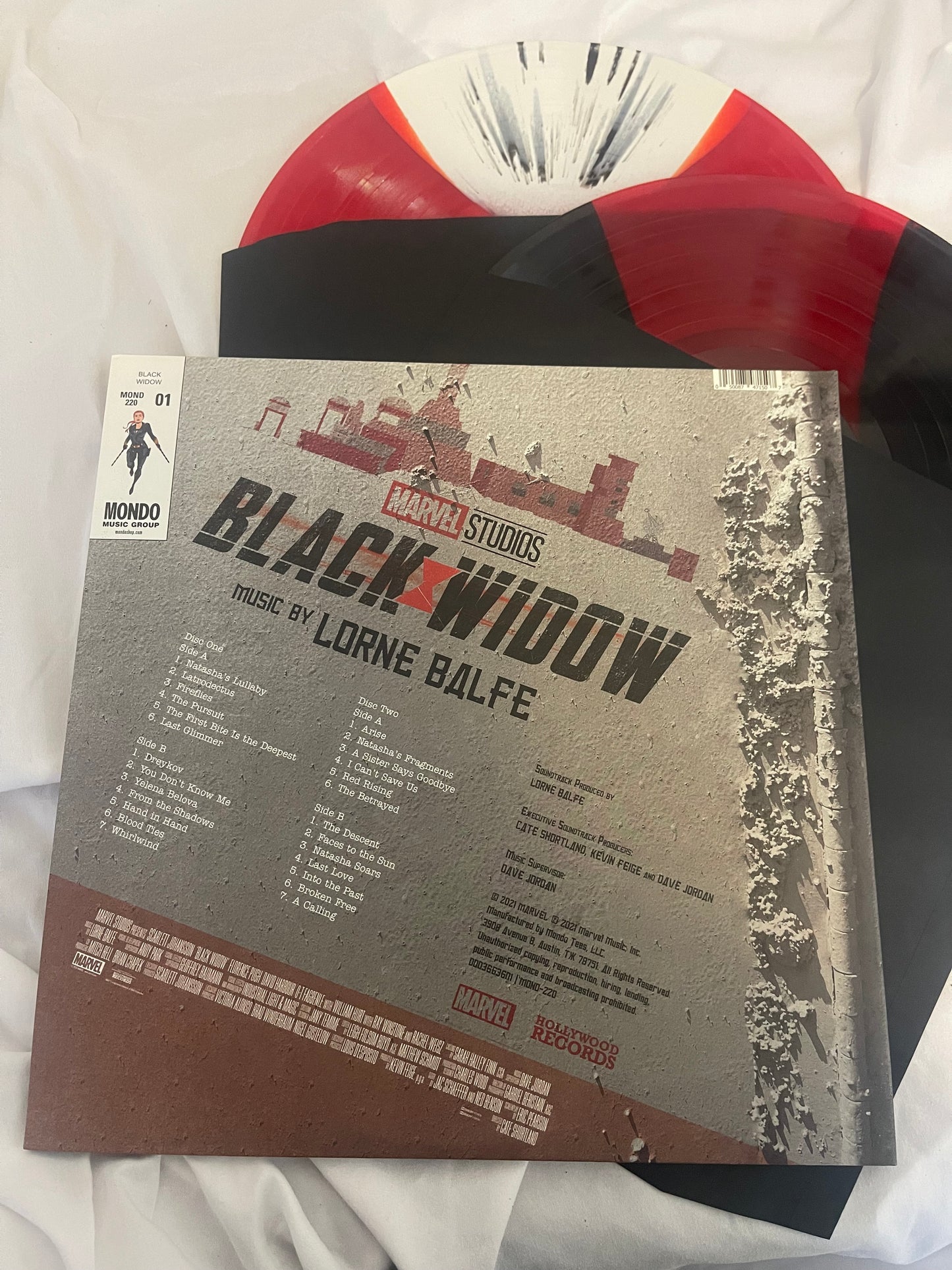 Black Widow - Soundtrack (Mondo exclusive red/black and red/white butterfly splatter vinyl)