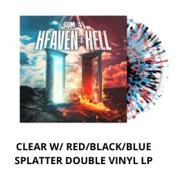 Sum 41 - Heaven :x: Hell (exclusive clear with red, blue, and black splatter vinyl)