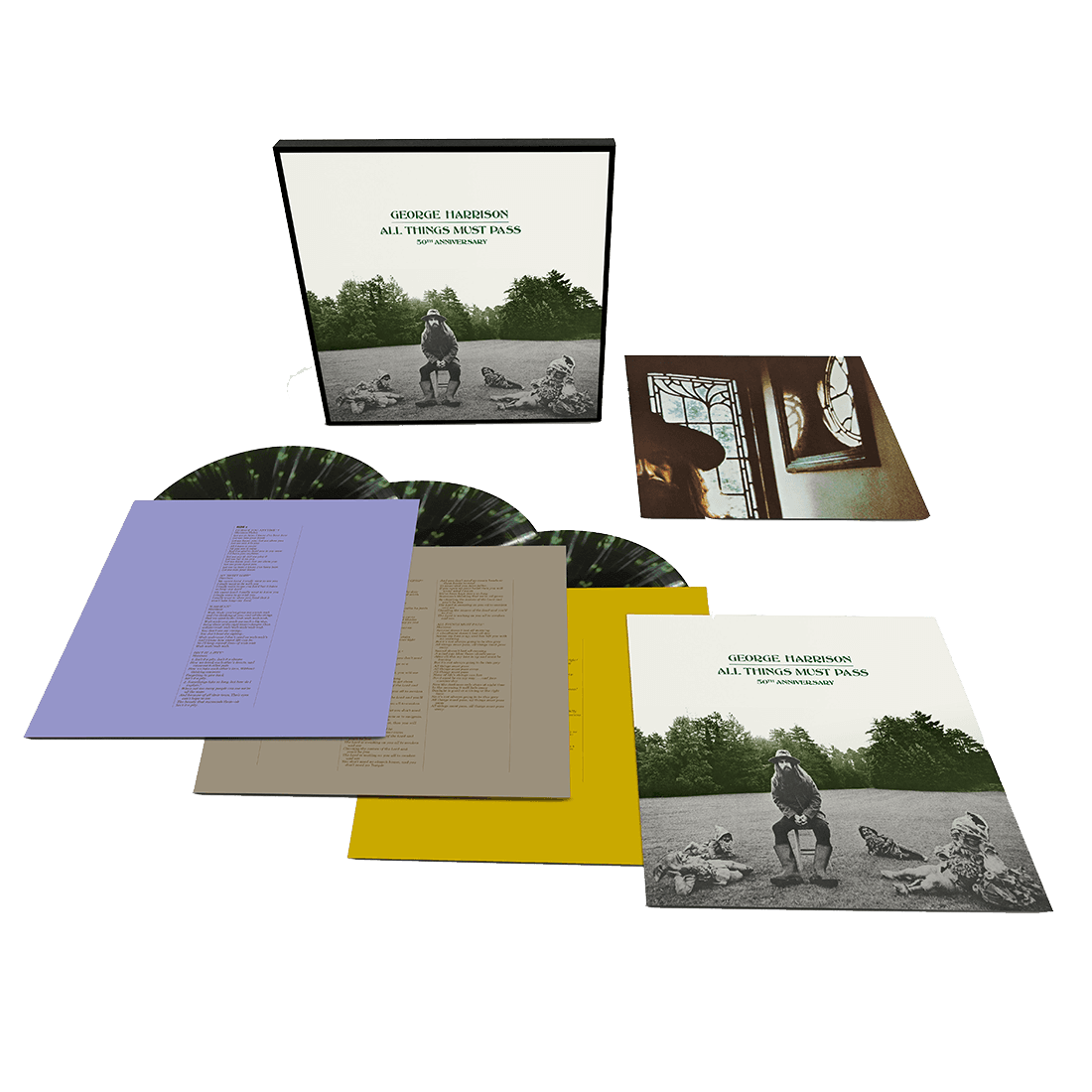 George Harrison - All Things Must Pass (exclusive 50th anniversary 3LP green splatter vinyl box set)