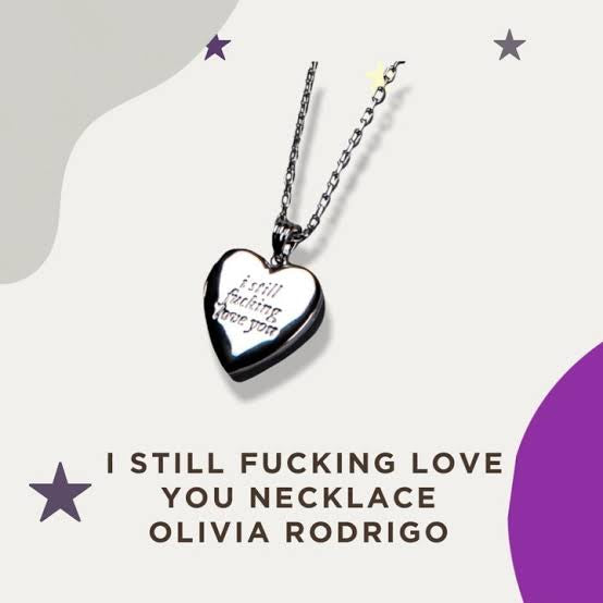 Olivia Rodrigo I Still Love You Drivers License Necklace