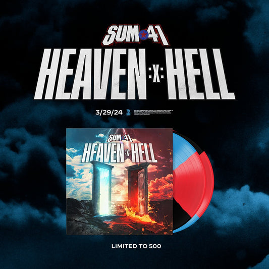 Sum 41 - Heaven :x: Hell (exclusive red, black, and blue tri-color pie vinyl)