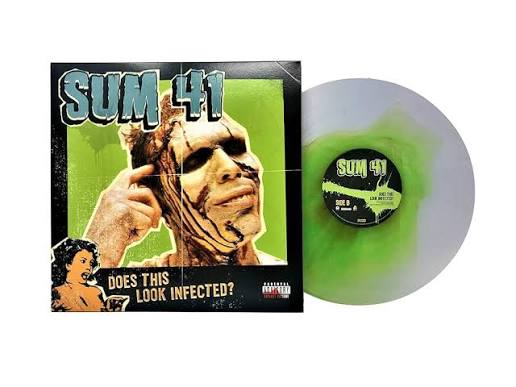 Sum 41 - Does This Look Infected? (15th anniversary edition clear with marbled green blob vinyl)
