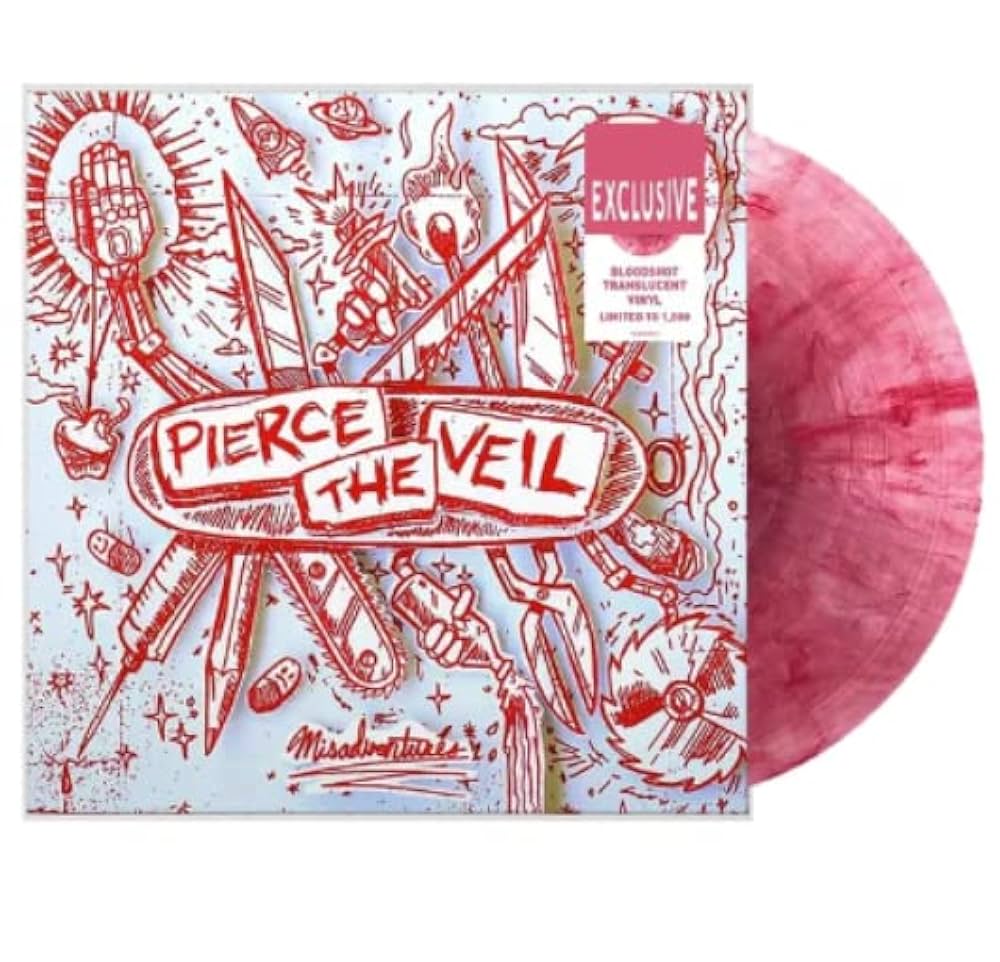Pierce The Veil - Misadventures (Urban Outfitters exclusive “bloodshot” vinyl)