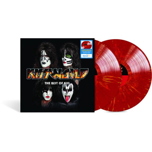Kiss - Kissworld: The Best Of Kiss (Walmart exclusive red with yellow splatter vinyl)