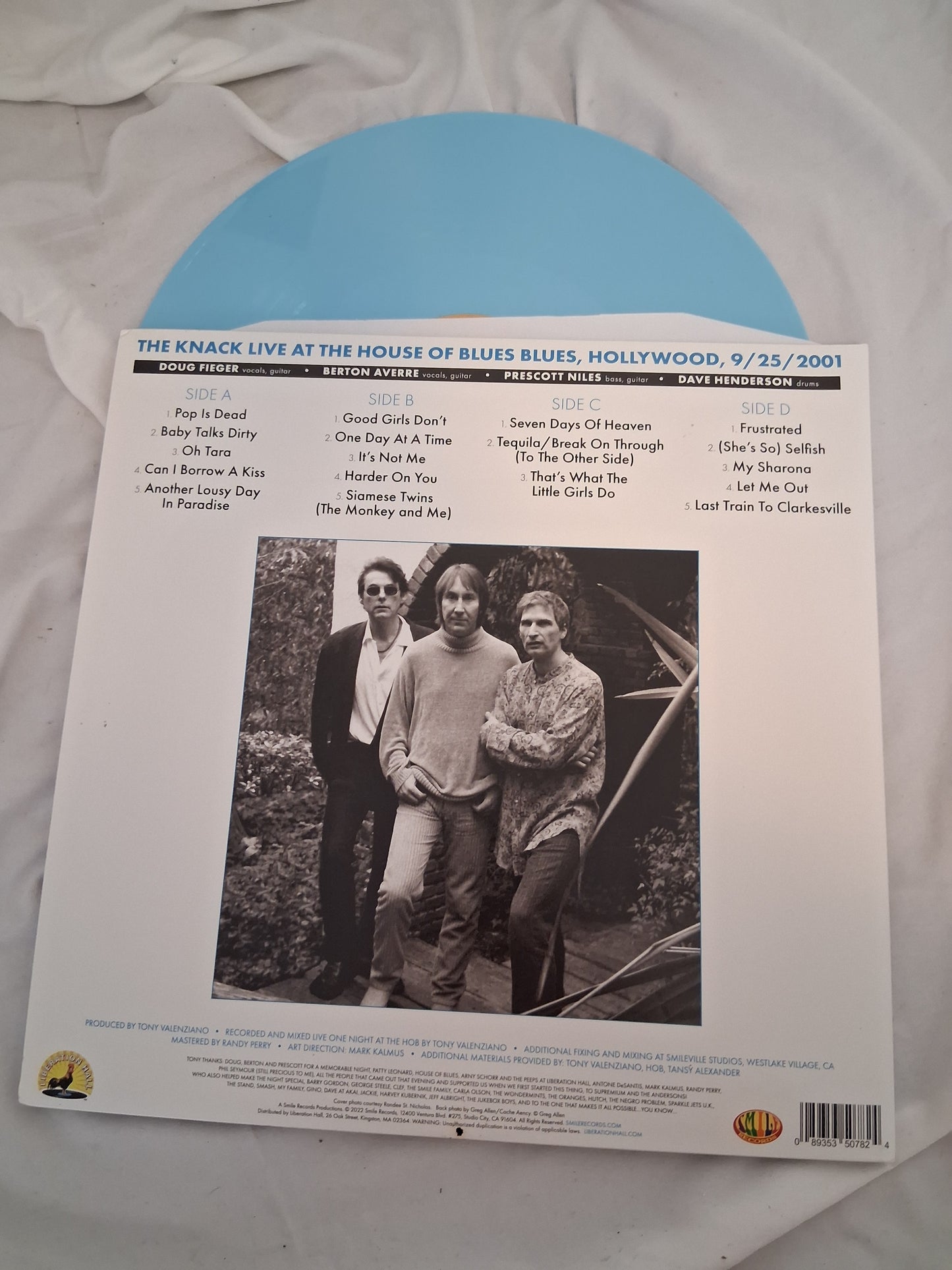 The Knack - Live At The House Of Blues (September 25, 2001) (Record Store Day exclusive baby blue vinyl)