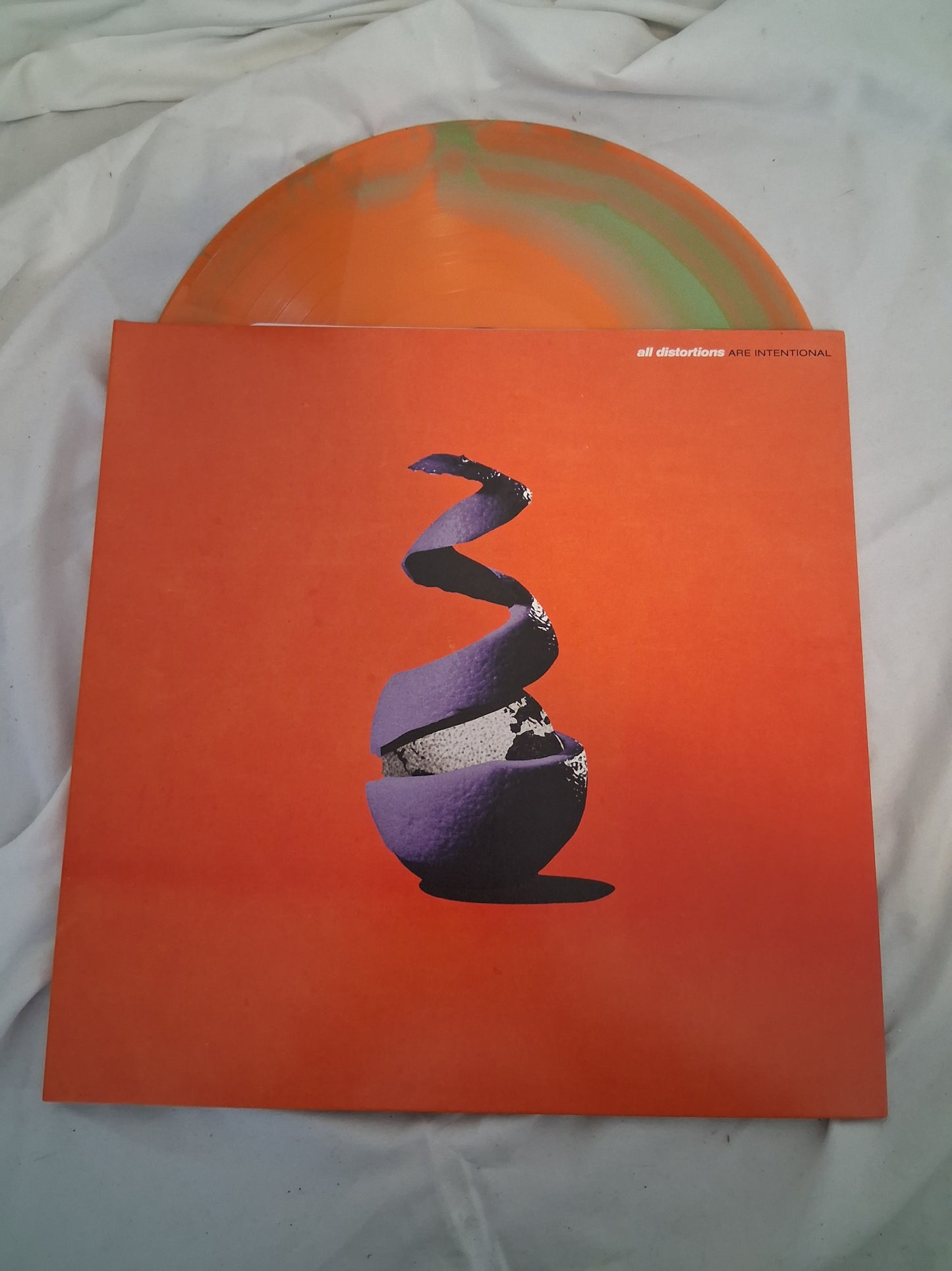 Neck Deep  - All Distortions Are Intentional (Newbury Comics exclusive orange and green swirl vinyl)