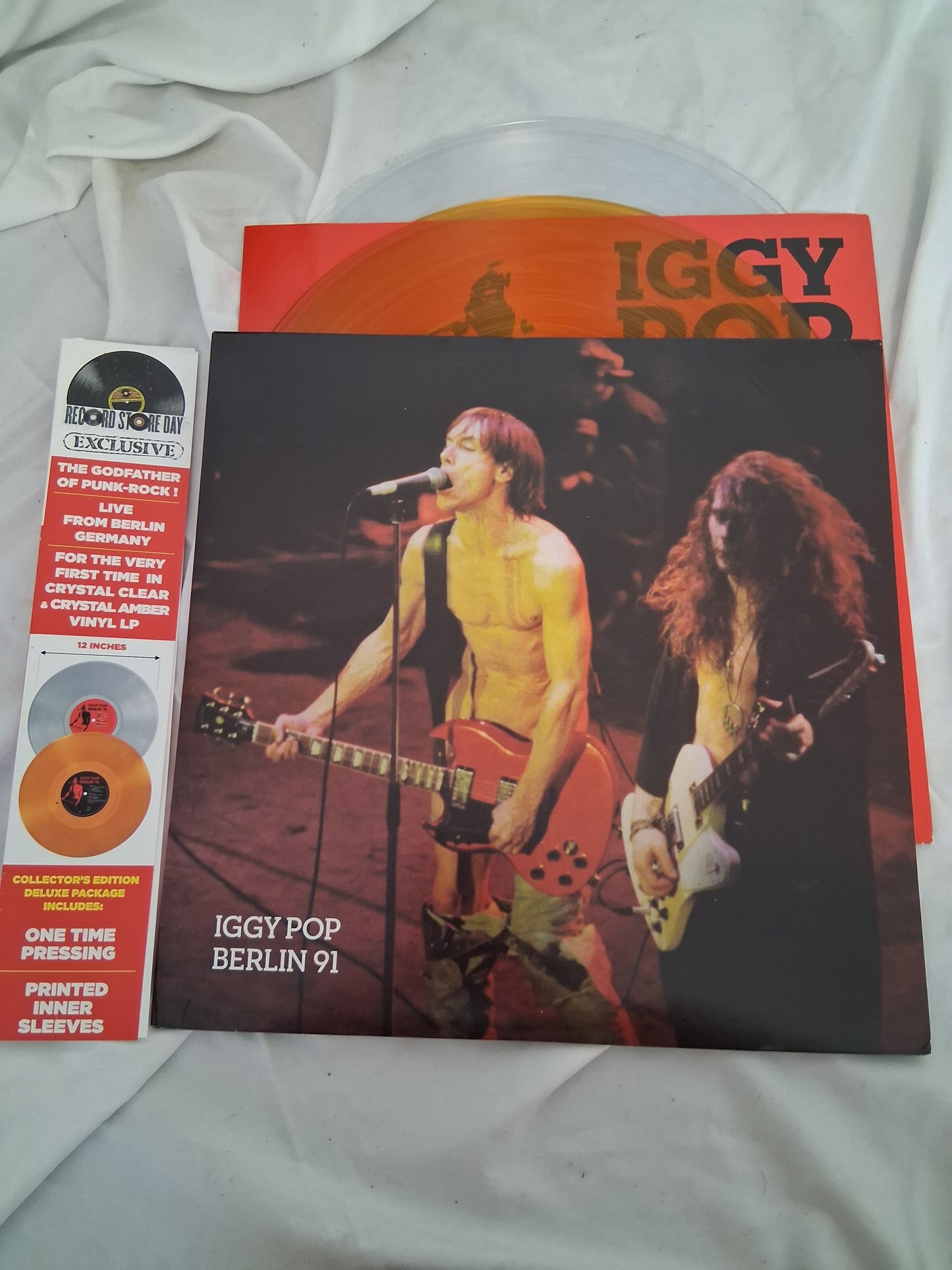 Iggy Pop - Berlin 91 (Record Store Day exclusive amber and clear vinyl)